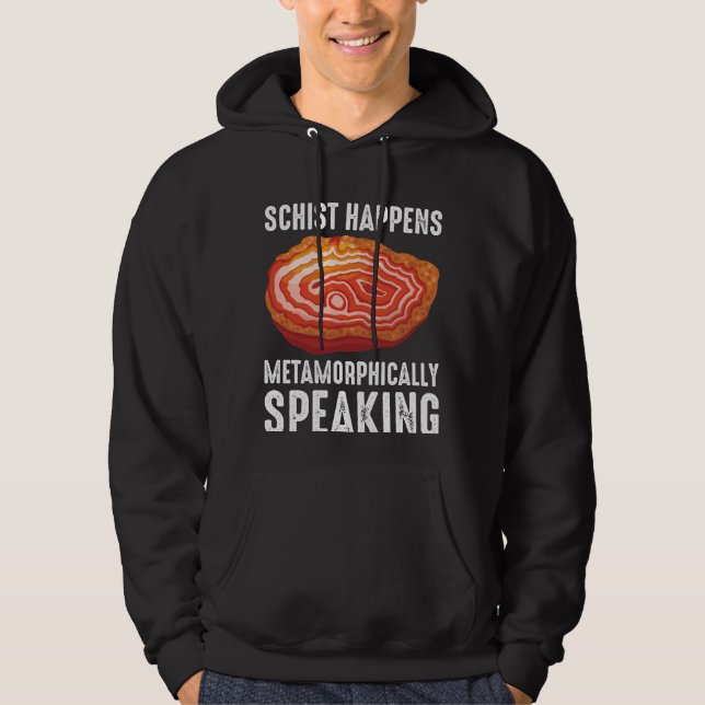 Geologie Mineral Geode Wissenschaftler Funny Geolo Hoodie (Vorderseite)