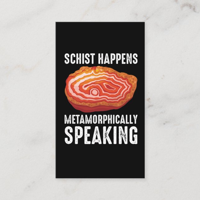 Geologie Mineral Geode Wissenschaftler Funny Geolo Visitenkarte (Vorderseite)