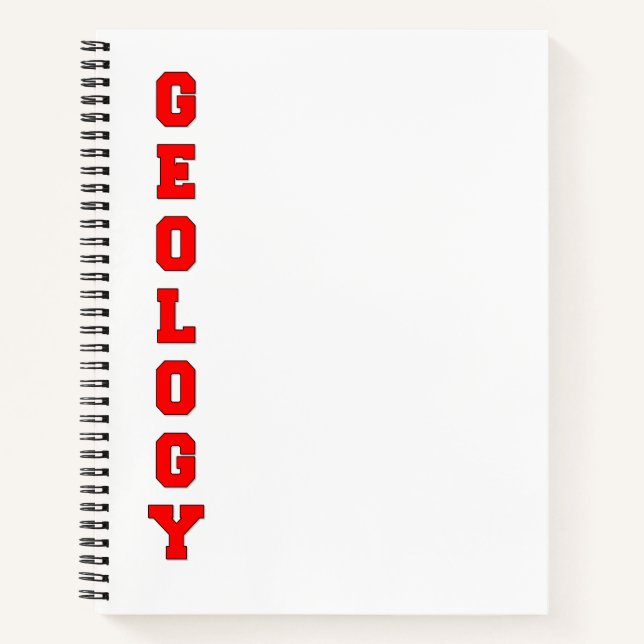 Geologie Notizbuch (Vorderseite)