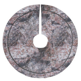 Geologie-Pinkish Felsen-Beschaffenheit Polyester Weihnachtsbaumdecke