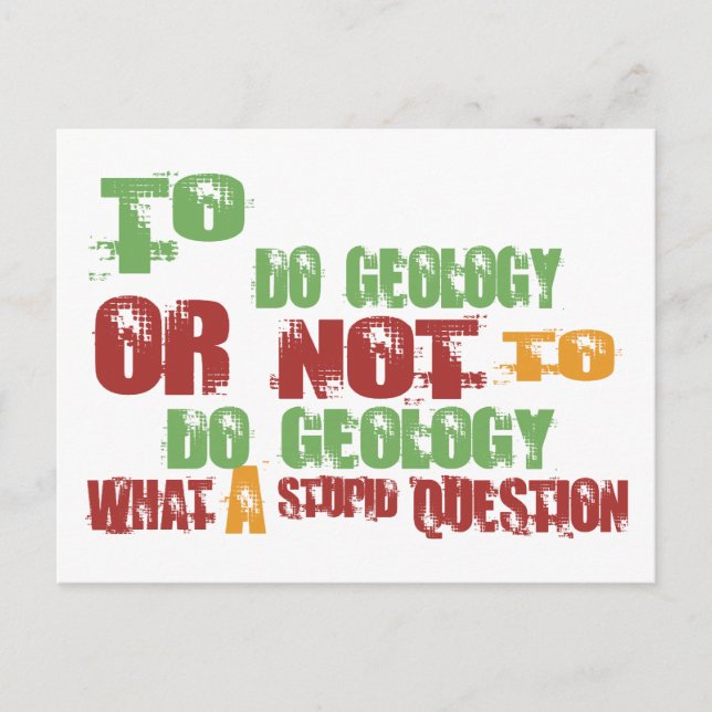 Geologie Postkarte (Vorderseite)