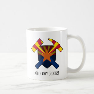 "Geologie Rocks" Arizona State Flag Hammer Logo Kaffeetasse