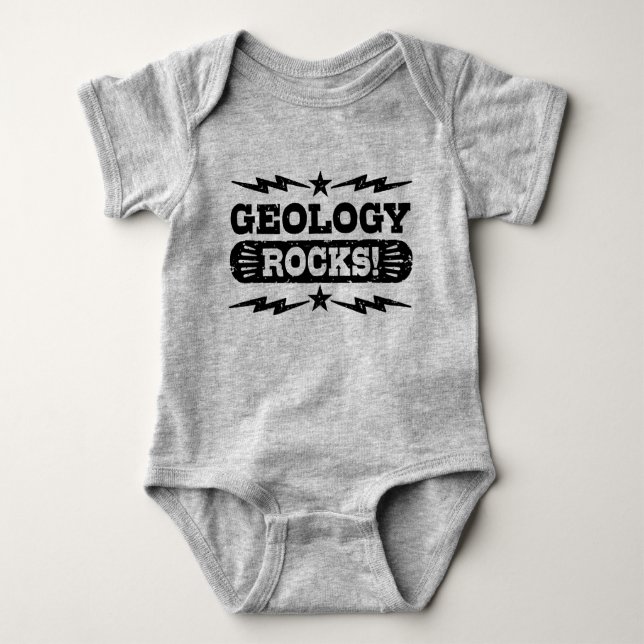 Geologie Rocks Baby Strampler (Vorderseite)