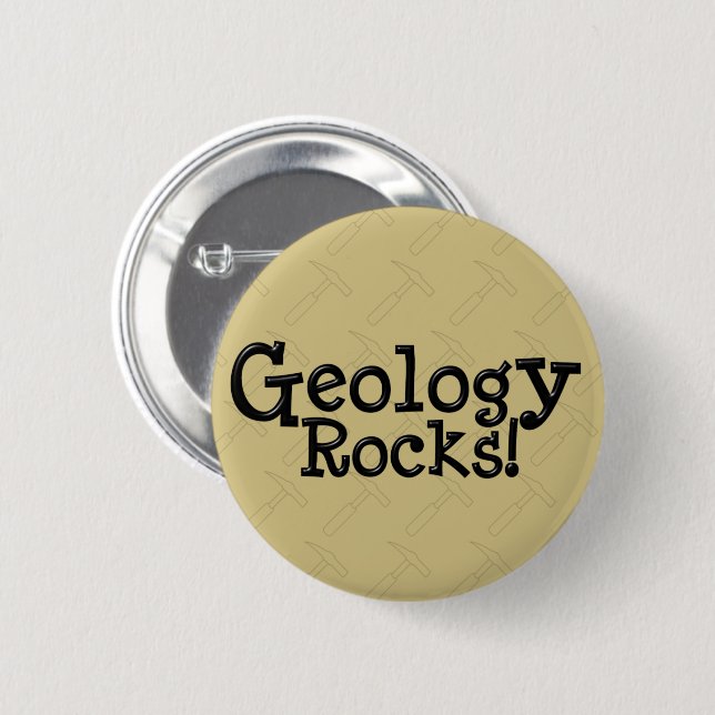 Geologie Rocks! Button (Vorne & Hinten)