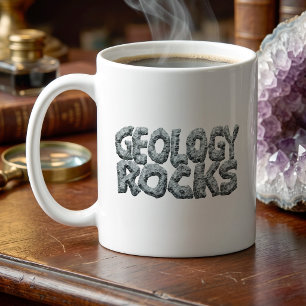 Geologie Rocks Erdwissenschaft Pun - Steinsammler Kaffeetasse