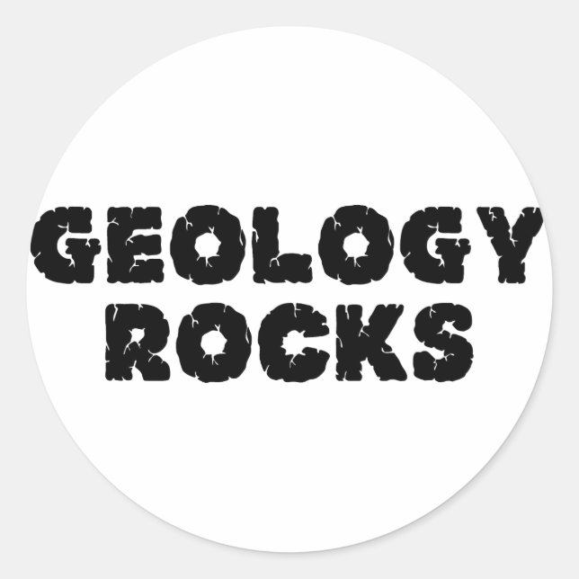 Geologie Rocks Runder Aufkleber (Vorderseite)