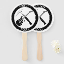 Geologie Rocks Set von Handfans Fächer