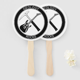 Geologie Rocks Set von Handfans Fächer