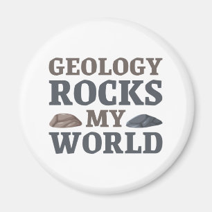 Geologie rockt meine Welt Magnet