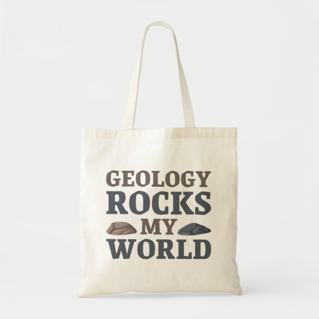 Geologie rockt meine Welt Tragetasche (Vorne)