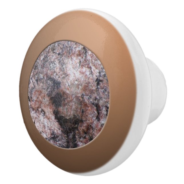 Geologie Rosa Rock Textur Keramikknauf (Rechts)