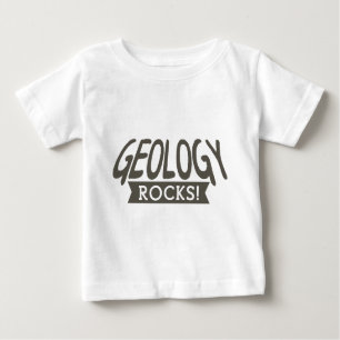 Geologie schaukelt Slogan Baby T-shirt