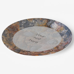 Geologie Sedementary Rock Surface any Text Pappteller