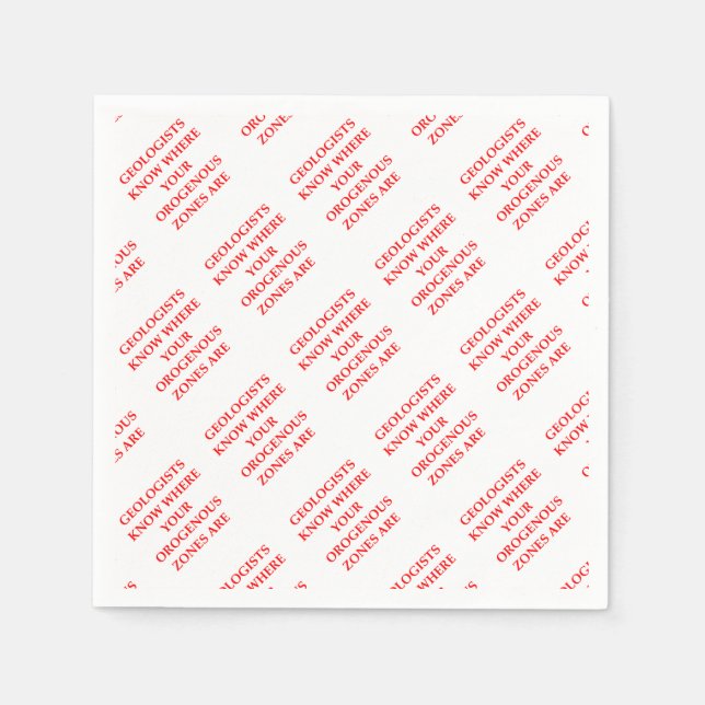 Geologie Serviette (Vorderseite)