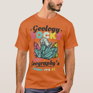 Geologie-Steine, aber Geografie ist der Ort, an de T-Shirt