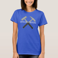 Geologie-Steine! Rock-Hammer-Logo des Geologen