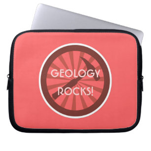 Geologie-Steine! Rock-Hammer-Logo Laptopschutzhülle