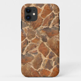 Geologie-Stonewall-Muster-warmes Goldenes Case-Mate iPhone Hülle