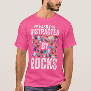 Geologie von Frauen, die durch Felsen für Geol lei T-Shirt