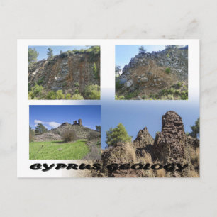 Geologie von Zypern Postkarte