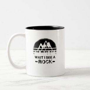Geologie - Warten Sie, ich sehe einen Stein Zweifarbige Tasse