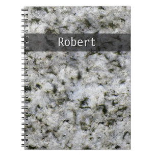 Geologie Weißer Granitfelsen Textur beliebiger Tex Notizblock