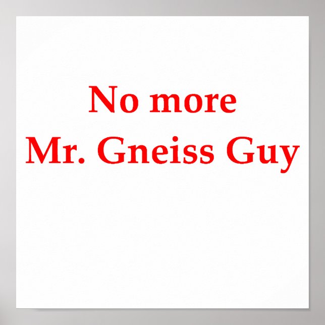 Geologie-Witz Poster (Vorne)