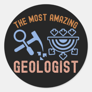 Geologie zum Geburtstag, der Phantastischste Geolo Runder Aufkleber