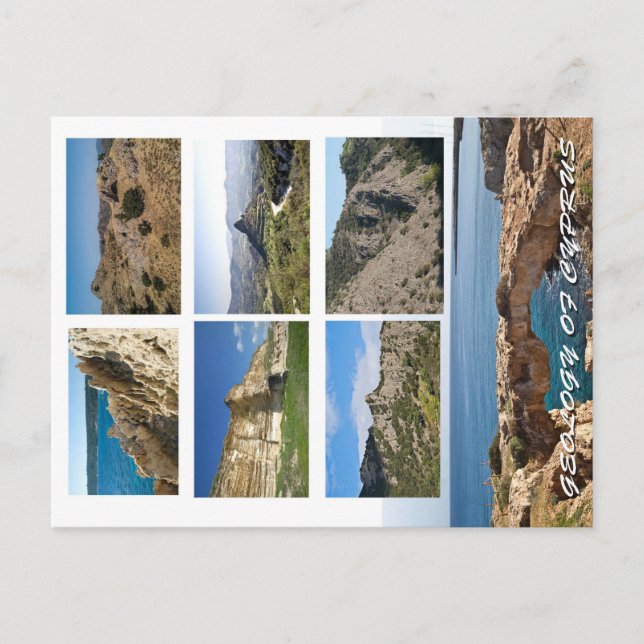 Geologie Zyperns Postkarte (Vorderseite)