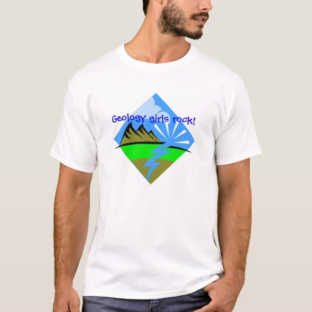 Geologiemädchenfelsen! T-Shirt (Vorderseite)