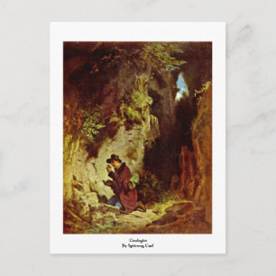 Geologin By Spitzweg Carl Postkarte