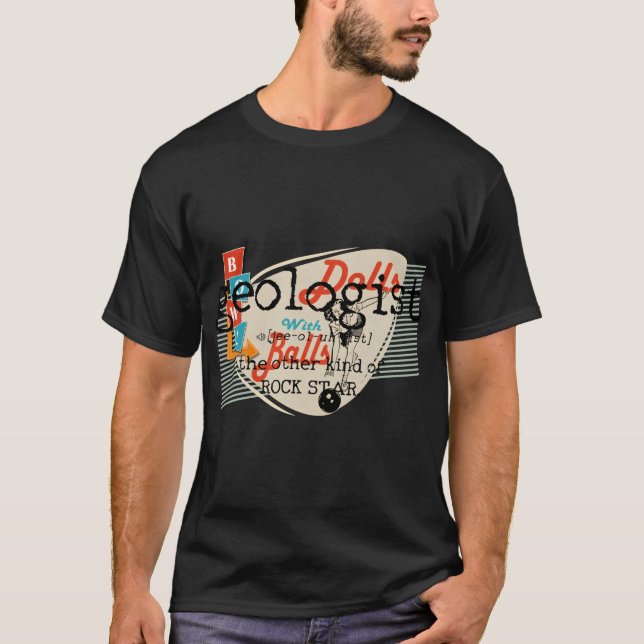 Geologin Definition Funny Geology Gift T-Shirt (Vorderseite)