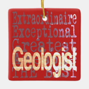 Geologin Extraordinaire Keramikornament