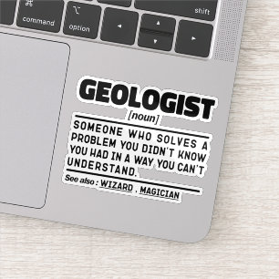 Geologin Noun Geology Cool Student Abschluss Aufkleber
