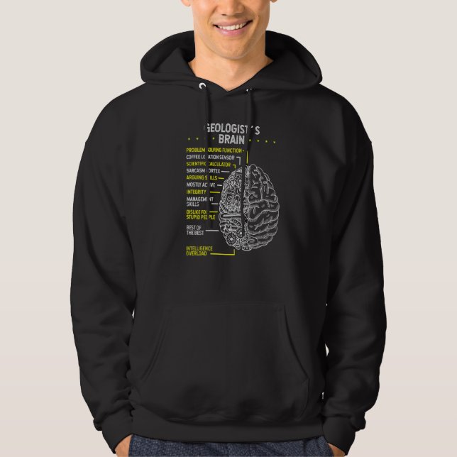 Geologin Rockhounding Brain Mineral Collector Roc Hoodie (Vorderseite)