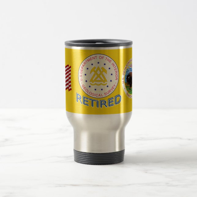 Geologische Erhebung der Vereinten Staaten Ermüdet Reisebecher (Mittel)