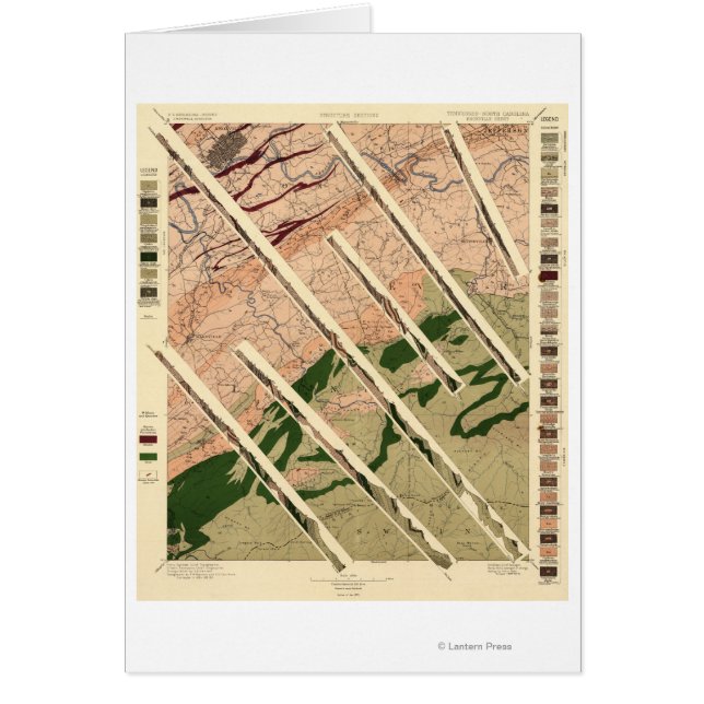 Geologische Erhebung in Tennessee und im Norden (Vorne)