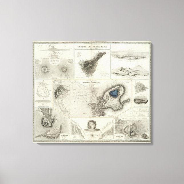 Geologische Erscheinungen Leinwanddruck (Vorderseite)