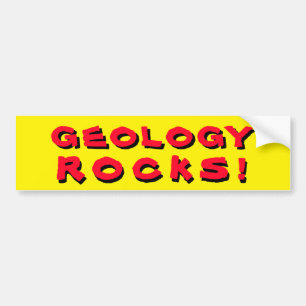 Geologische Felsen Pun. Rot und Gelb Autoaufkleber