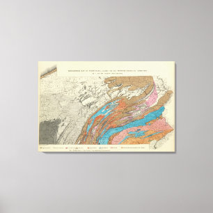 Geologische Formationen Leinwanddruck