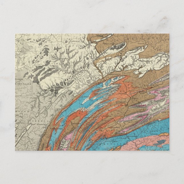 Geologische Formationen Postkarte (Vorderseite)