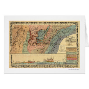Geologische Karte 1866 Tennessees