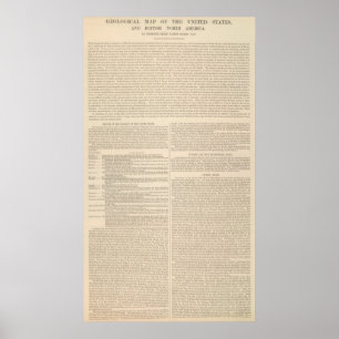 Geologische Karte der Staaten 2 Poster