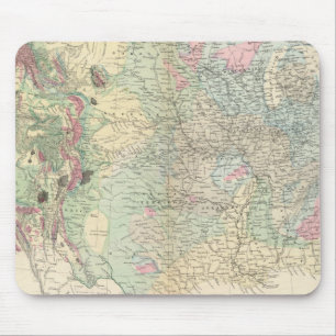 Geologische Karte der USA Mousepad