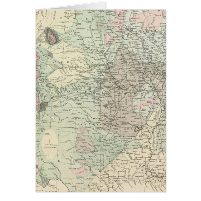 Geologische Karte der Vereinigten Staaten (Vorne)