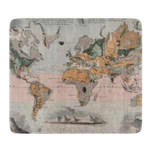 Geologische Karte der Welt Schneidebrett
