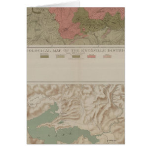 Geologische Karte des Bezirks Knoxville