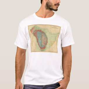 Geologische Karte des Black Hills von Dakota T-Shirt
