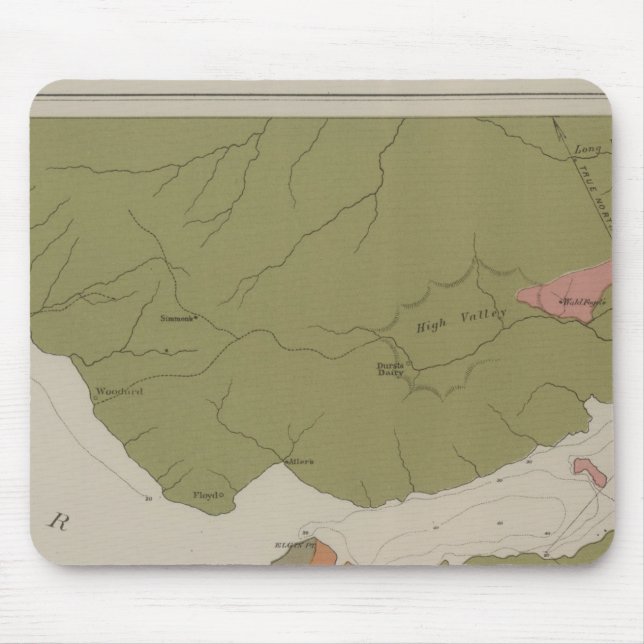 Geologische Karte des Clear Lake District Mousepad (Vorne)