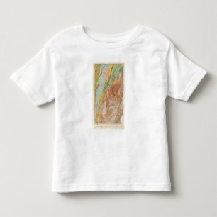 Geologische Karte des New Hampshire Kleinkind T-shirt